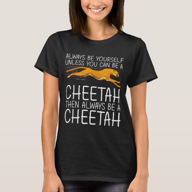 Funny Cheetah Art For Men Women Kids Animal Safari T-Shirt (Front)