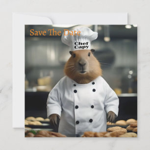 Funny Chef Capybara, Save The Date
