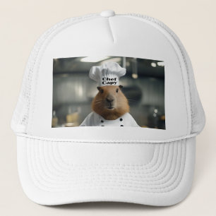 Funny Chef Capybara, Trucker Hat