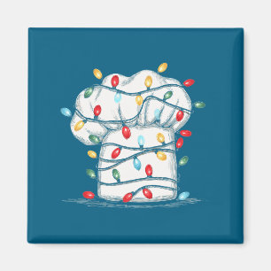 Funny Chef Christmas Graphics Lights Lover Cook Co Magnet