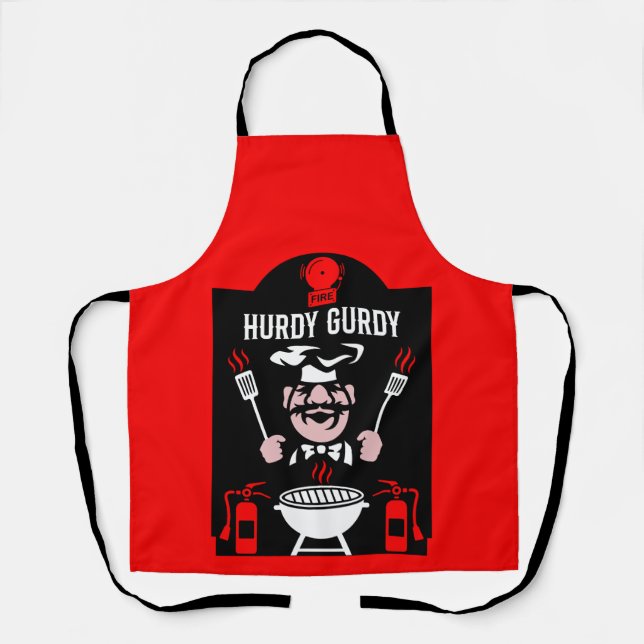 Funny Chef Hurdy Gurdy Apron (Front)