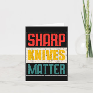 Funny Chef Knife Of Sharp Knives For Chefs Card