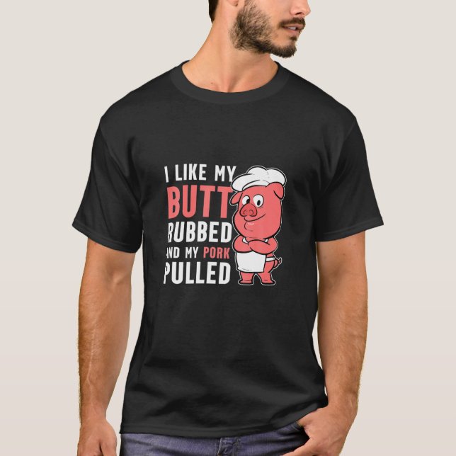 Funny Chef Pun BBQ Smoker Grilling Culinary School T-Shirt (Front)