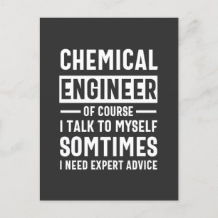Funny Chemical Engineer Gift Postcard