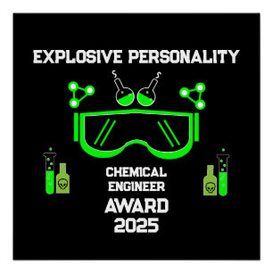 Funny Chemical Engineer Gifts Poster