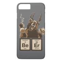 Funny chemistry bear discovered beer