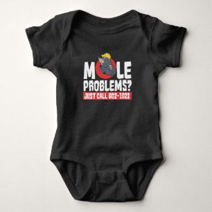 Funny Chemistry Formula Mole Problem Science Baby Bodysuit