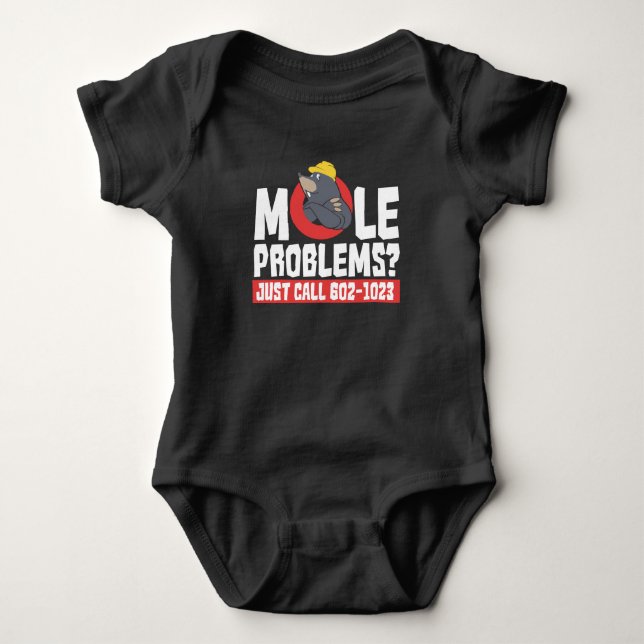 Funny Chemistry Formula Mole Problem Science Baby Bodysuit (Front)