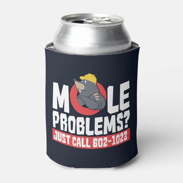 Funny Chemistry Formula Mole Problem Science Can Cooler (Can Front)