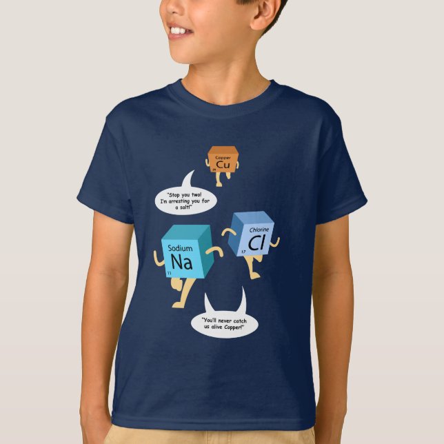 Funny Chemistry Geek Chemical Elements Birthday T-Shirt (Front)