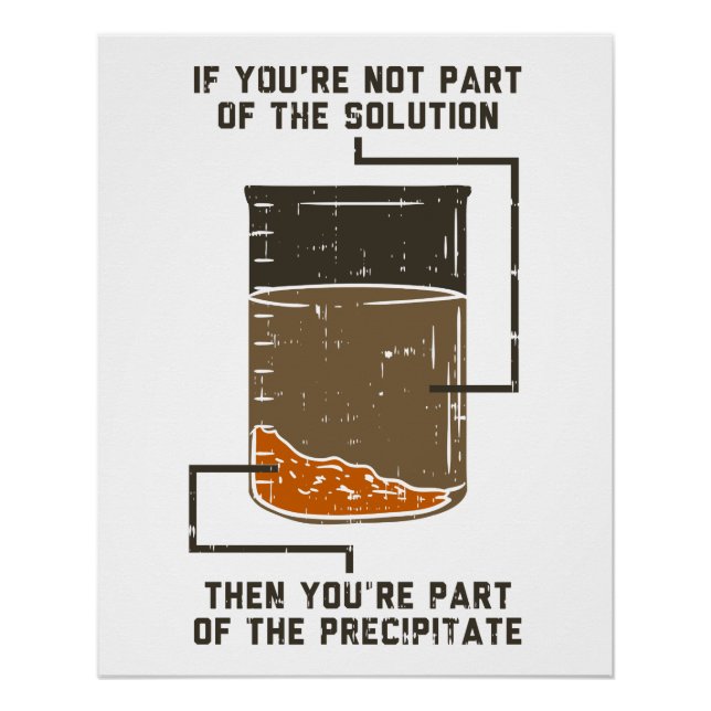 Funny Chemistry Laboratory Gag Poster (Front)