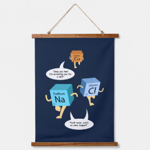 Funny Chemistry Periodic Table Elements Gag Hanging Tapestry