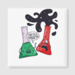 Funny Chemistry Physic Science I Think You're Over Magnet<br><div class="desc">Chemistry or Physic scientist nerds will fall in love with this funny Nerdy design. Great Gift idea for science students, teacher, professors or anyone who loves Chemistry. Funny Chemistry Physic Science I Think You're Overreacting. This funny design is perfect for Chemistry classes or the laboratory. Funny Science saying. Funny and...</div>