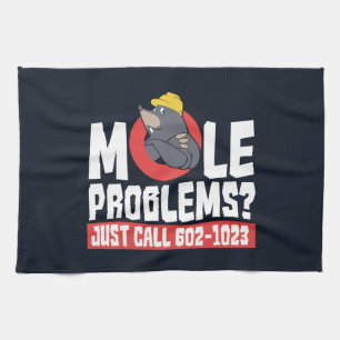 Funny Chemistry Teacher Mole Problem Kitchen Towel