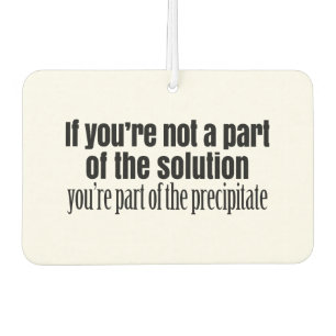 Funny Chemistry Teacher Quote Air Freshener