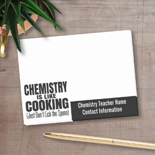 Funny Chemistry Teacher Quote Post-it Notes