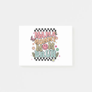 Funny Chequered Mama Flowers Mother’s Day Cute Mom Post-it Notes