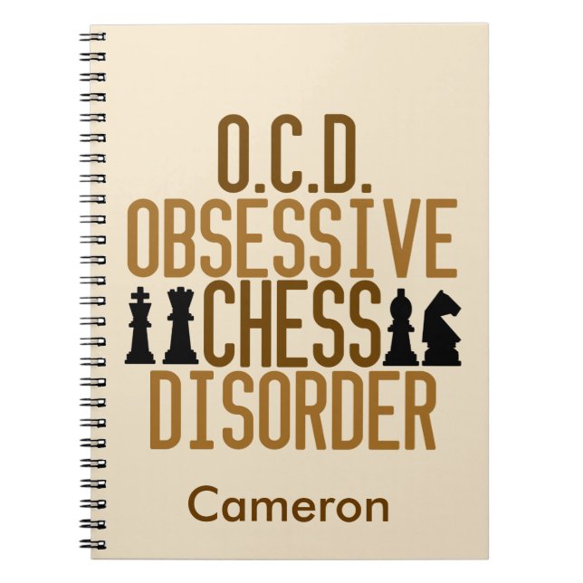 Funny Chess Custom Notebook (Front)