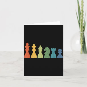 Funny Chess Eces Board Game Lover Player Themed Ch Card