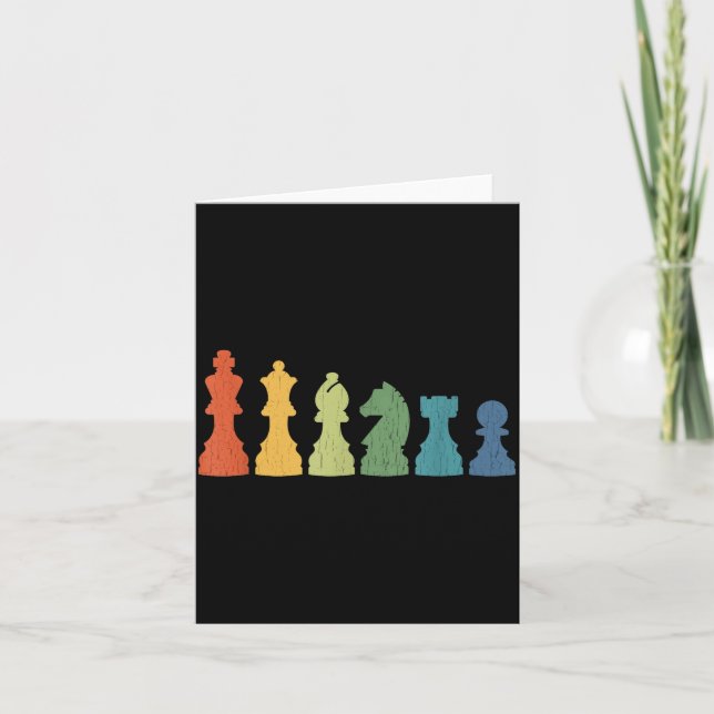 Funny Chess Eces Board Game Lover Player Themed Ch Card (Front)
