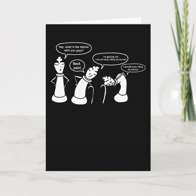 Funny Chess figures Card (Front)