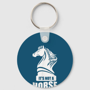 Funny Chess Its Not A Horse Knight Piece Player Keychain