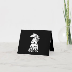 Funny Chess Its Not A Horse Knight Piece Player Thank You Card