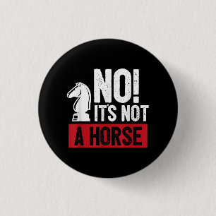 Funny Chess King Castling Design 1 Inch Round Button