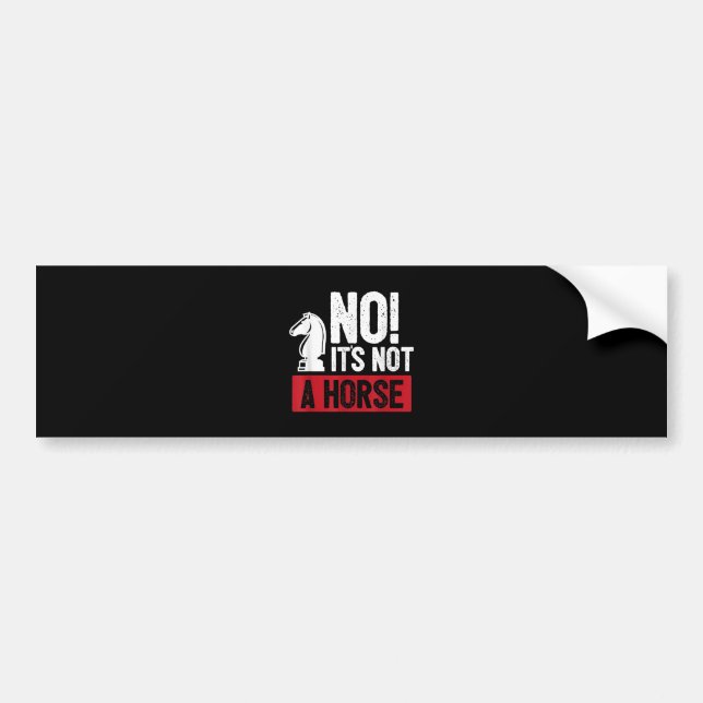 Funny Chess King Castling Design Bumper Sticker (Front)