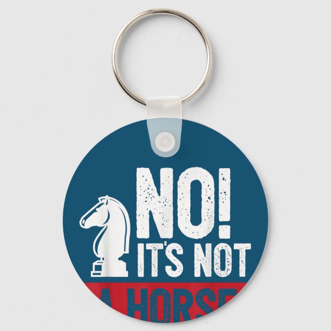 Funny Chess King Castling Design Keychain (Front)
