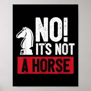 Funny Chess King Castling Design Poster