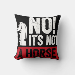 Funny Chess King Castling Design Throw Pillow