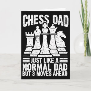 Funny Chess Player Dad Chess Lovers Pieces Fathers Card