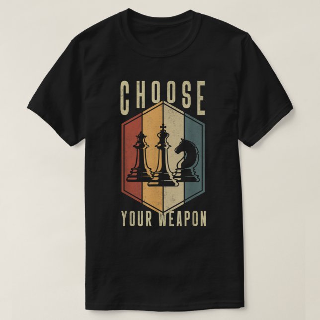 Funny Chess Player Strategy Design T-Shirt (Design Front)