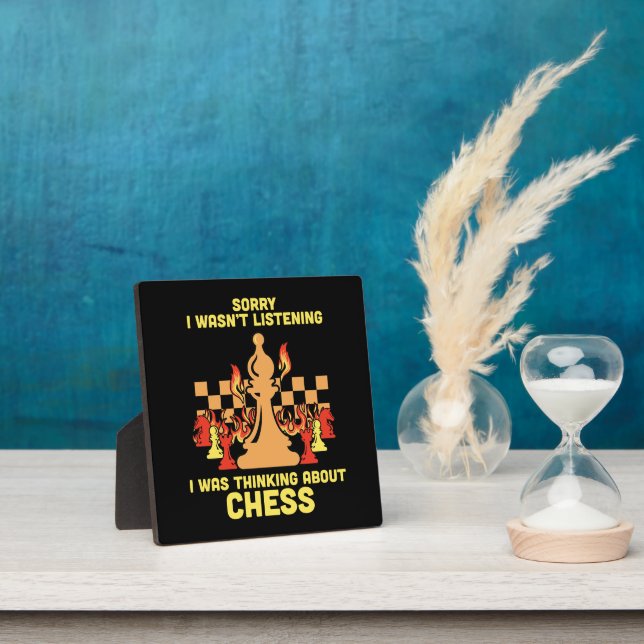 Funny Chess Quote Gift for Chess Players & Lovers Plaque (Insitu)