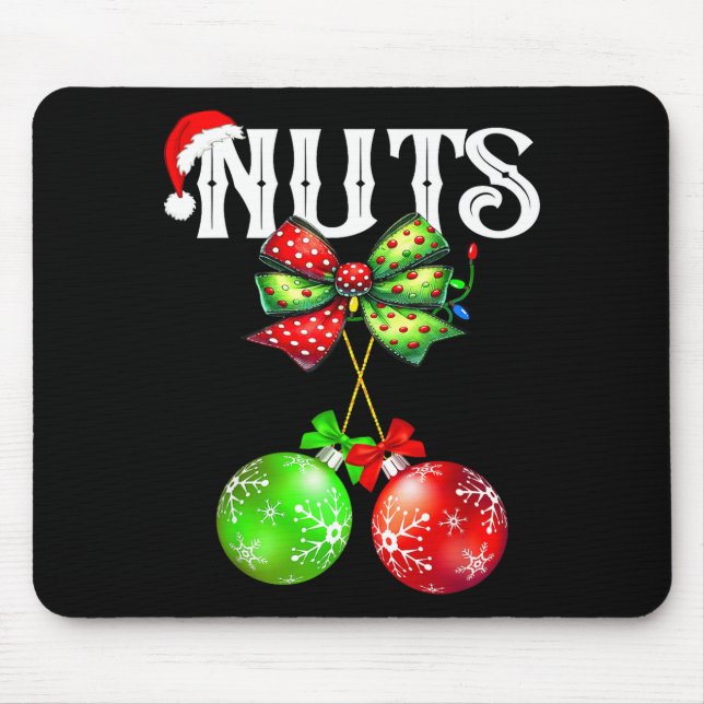 Funny Chest Nuts Chestnuts Matching Family Christm Mouse Pad (Front)