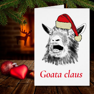 Funny Chèvre a Claus hurle noël