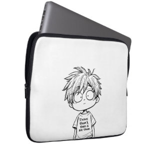 Funny Chibi Anime Boy Electronics Bag
