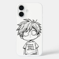 Funny Chibi Anime Boy iPhone / iPad case