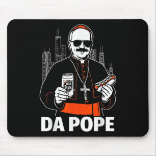 Funny Chicago Pope Leo Xiv Graphic  Mouse Pad