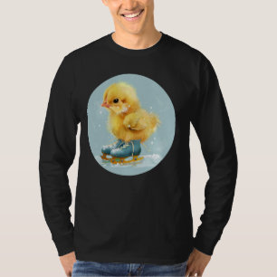 Funny Chick Outfit for Ice skating in Winter Lover T-Shirt