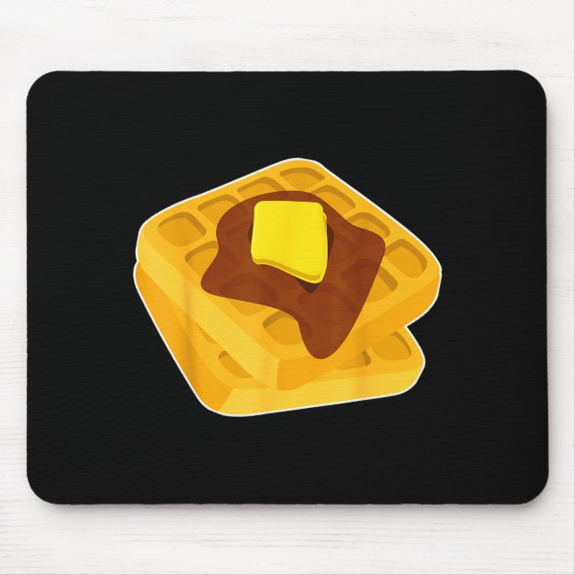 Funny Chicken &amp; Waffles Matching Halloween Cos Mouse Pad (Front)