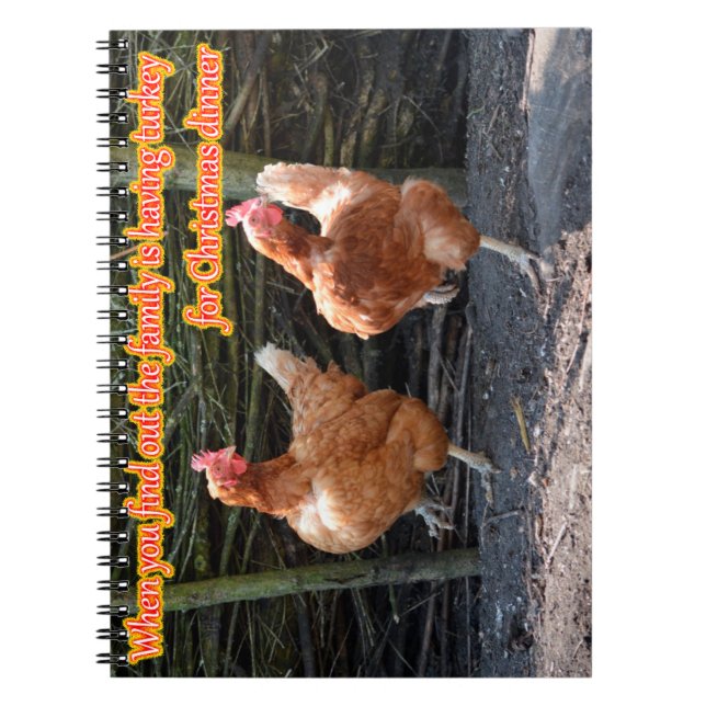 Funny Chicken and Rooster Memes with Funny Images Notebook (Front)