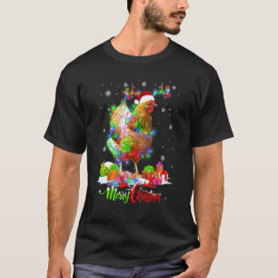 Funny Chicken Animal Merry Christmas Party Family T-Shirt