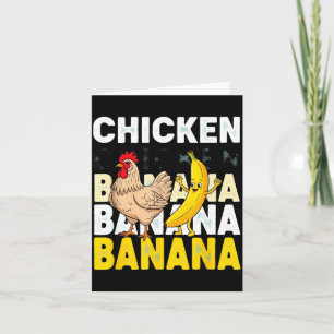 Funny Chicken Banana Dance Meme For Kids & Adu Card