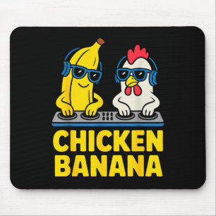 Funny Chicken Banana Mouse Pad