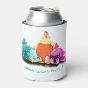 Funny Chicken Can Cooler - Custom Text