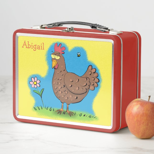 Funny chicken cartoon lunch box (In Situ)