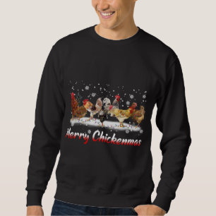 Funny Chicken Christmas Lights - Merry Christmas C Sweatshirt