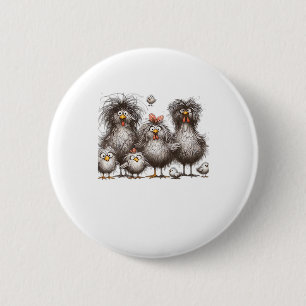 Funny Chicken Classic Retro Style 2 Inch Round Button